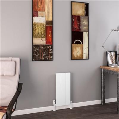 Charlton 600 x 280 Aluminium Radiator Matt White