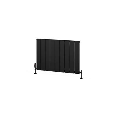 Withington 600 x 850 Aluminium Radiator Matt Black