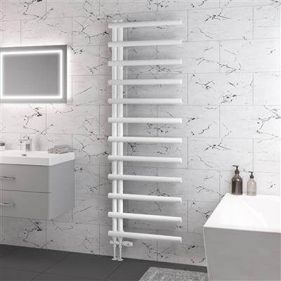 Marlow E-Style 1750 x 600 Towel Rail Matt White