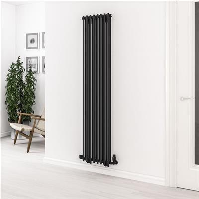 Murano 1800 x 410 Radiator Matt Black