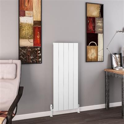 Charlton 1200 x 470 Aluminium Radiator Matt White