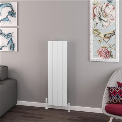 Withington 1200 x 375 Aluminium Radiator Matt White