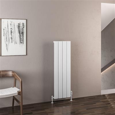 Malmesbury 1200 x 375 Aluminium Radiator Matt White