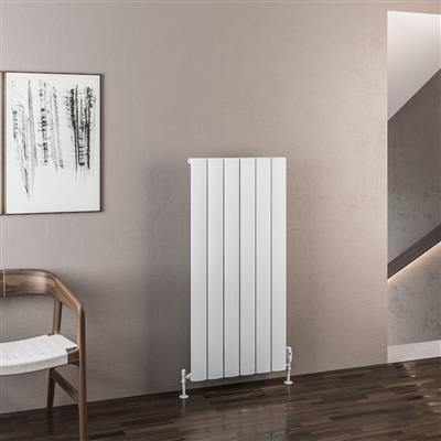 Malmesbury 1200 x 565 Aluminium Radiator Matt White