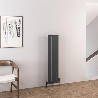 Malmesbury 1200 x 280 Aluminium Radiator Matt Anthracite