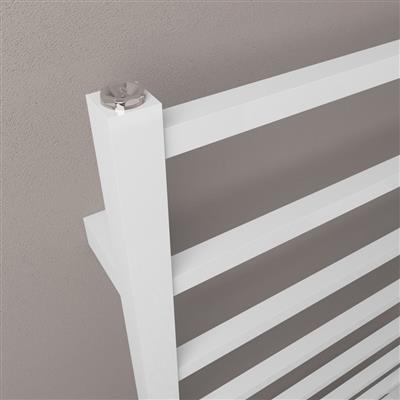 Tuscan Square Towel Rail 1200 x 600 Gloss White