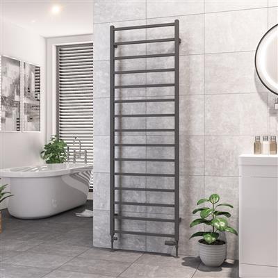 Tuscan Square Towel Rail 1800 x 600 Matt Anthracite