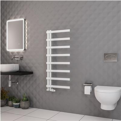 Platani 1150 x 500mm Towel Rail Matt White