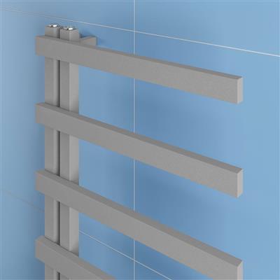 Platani 800 x 600mm Towel Rail Matt Grey