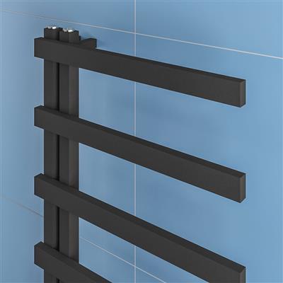 Platani 1150 x 500mm Towel Rail Matt Anthracite