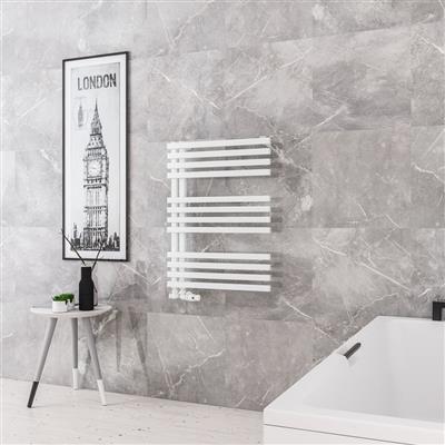 Reinbach 800 x 600mm Towel Rail Matt White