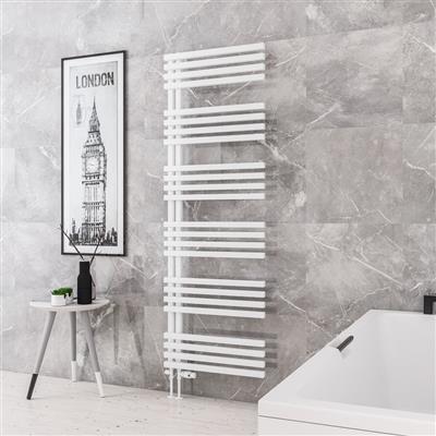 Reinbach 1800 x 600mm Towel Rail Matt White