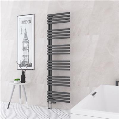 Reinbach 1800 x 500mm Towel Rail Matt Anthracite