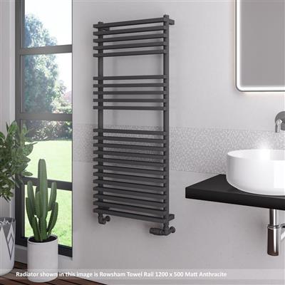 Rowsham 800 x 600mm Towel Rail Matt Anthracite