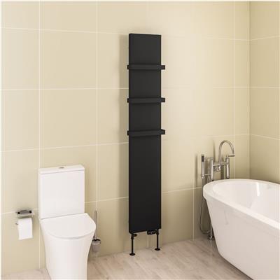 Wingrave 1800 x 310 Flat Panel Radiator Matt Black