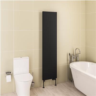 Wingrave 1800 x 410 Flat Panel Radiator Matt Black