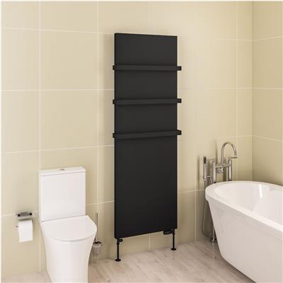 Wingrave 1800 x 610 Flat Panel Radiator Matt Black