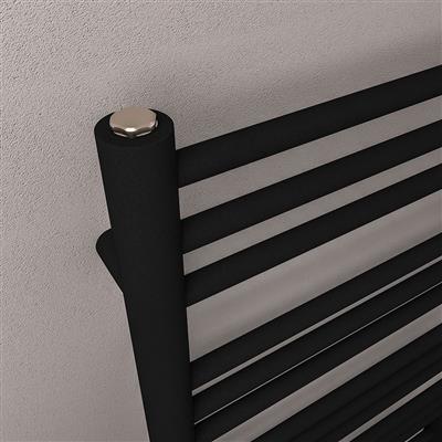 Corinium Round 800 x 500 Towel Rail Matt Black