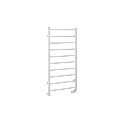 Tuscan Round 1200 x 600 Towel Rail Gloss White