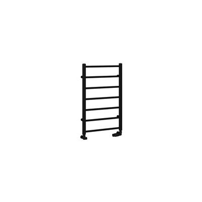 Tuscan Round 800 x 500 Towel Rail Matt Black