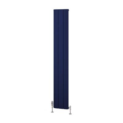 Withington 1800 x 280 Aluminium Radiator Matt Cobalt Blue