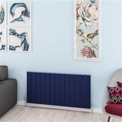 Withington 600 x 1230 Aluminium Radiator Matt Cobalt Blue