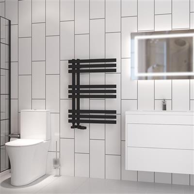 Hurley 800 x 600 Towel Rail Matt Black