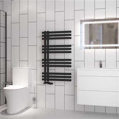 Hurley 1000 x 600 Towel Rail Matt Black