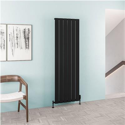 Malmesbury 1800 x 565 Aluminium Radiator Matt Black