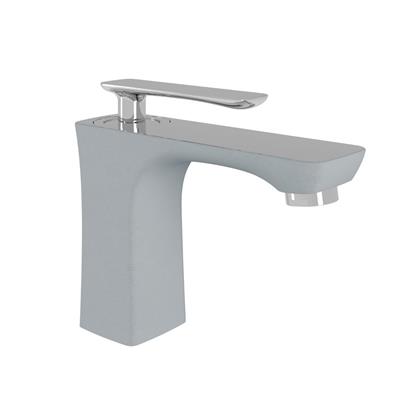 Helston Basin Mono Tap with Waste Matt Textured Grey