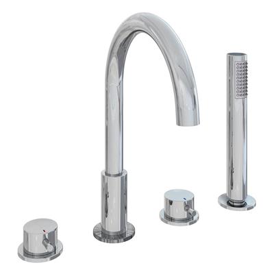 Meriden 4 Tap Hole Bath Shower Mixer Tap Chrome