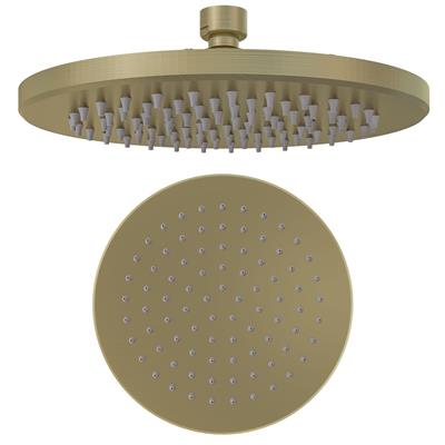 Meriden 10" (250mm) Round Easy Clean Shower Head - Brushed Brass