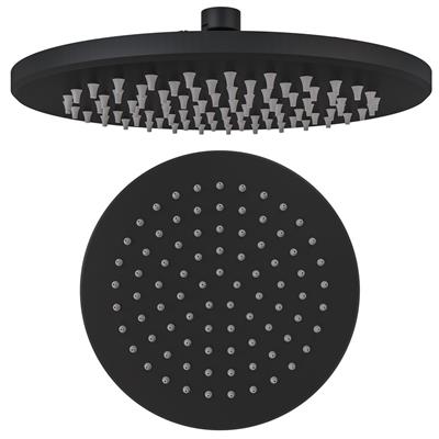 Meriden 12" (300mm) Round Easy Clean Shower Head - Matt Black