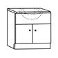 Bonito 60cm basin unit White