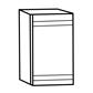 Bonito 30cm wall unit - door White