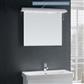 Sorrento 800mm 'Wave' action infra red cornice High gloss white