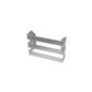 Flat Triple Towel Hanger 280mm Brushed Stainless Steel