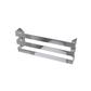 Flat Triple Towel Hanger 470mm Polished Stainless Steel