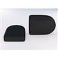 D Shape Vent Cap (pair) Black