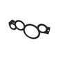 Circle Towel Hanger 470mm Matt Black