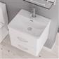 Cavone 50cm x 43cm 1 Tap Hole Ceramic Basin - Gloss White