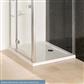 Volente Plan B ABS 900mm x 760mm Rectangular Stone Resin Shower Tray - White