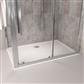  Corsair Anti-Slip 900 x 760mm 25mm Rectangular Shower Tray - White 