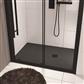  Crossland  1500 x 900mm Rectangular  Shower tray with Slate Finish - Black