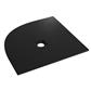  Crossland  900x900mm Quad Shower Tray with Slate  Finish - Black