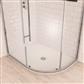  Crossland  1200 x 900mm Right Hand (RH) Offset Quad Shower Tray with Slate Finish - White