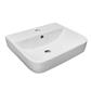 Beddington 42cm x 46cm 1 Tap Hole Ceramic Basin - White