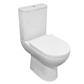 Osterley Comfort Height Close Coupled Eco Vortex WC Pan with Fixings - White