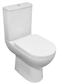 Osterley Comfort Height Close Coupled Eco Vortex WC Pan with Fixings - White