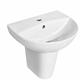 Osterley 39cm x 47cm 1 Tap Hole Ceramic Basin - White